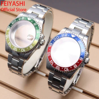 40mm Case Strap Men's Watches Watchband Parts For seiko nh34 nh35 nh36 miyota 8215 eta 2824 Movement 28.5mm Dial Mod Waterproof