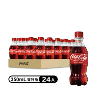 【Coca-Cola 可口可樂】寶特瓶350ml x24入/箱