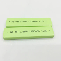 Soravess 1-10PCS 1.2V 7/5F6 67F6 1100mAh Ni-Mh Chewing Gum Battery 7/5 F6 Cell For Panasonic Sony MD CD Cassette Player