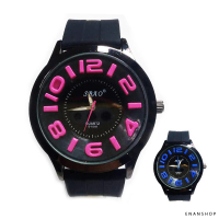 【ENANSHOP 惡南宅急店】數字浮雕手錶 男錶 女錶 學生錶 韓國流行 手錶-0441F