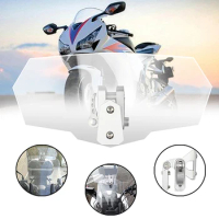 1Pc Universal Motorcycle Windshield for Motorcycle Universal Adjustable Height Board Risen Clear Windshield