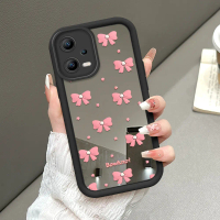 Bowknot Pink Casing HP Cocok Untuk Xiaomi Poco M3 Pro Redmi Note 10 5G Case Ponsel Telepon Silicone 