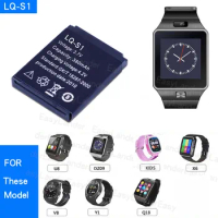 Durable Smart Watch Battery 1Pcs LQ-S1 AB-S1 3.7V 380mAh lithium Rechargeable Battery For Smart Watch DZ09 W8 A1 T8 X6 QW09