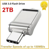 2TB USB C Type C USB 3.0 Flash Drive PD168 512GB 256GB 128GB For Andriods SmartPhone Rotate Memory Mini Usb Stick Free Shipping