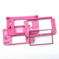 Limited Euro Version BCD Housing Shell For 3DSXL Console Battery Cover Top Bottom Middle Frame Pink Case With Len For 3DS XL