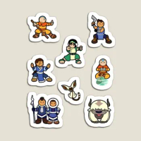 Atla Mini Stickers Gaang Magnet Magnetic Colorful Children Home Stickers Refrigerator Baby Toy for Fridge Organizer Funny Cute