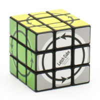 Calvin's Puzzle Latch Cube Restricted 3x3x3 Katsuhiko Okamoto Magic Cube Twisty Black Blue Metallized Gold Silver Ice Purple Toy
