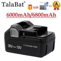 36V/18V Multi-Volt Li-Ion battery 6000mAh/6800mAh BSL36A18 BSL36B18 BSL1815X BSL1825 372121M for Hikoki Hitachi Metabo HPT