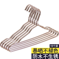 加厚鋁合金衣架無痕成人衣撐加粗防滑晾衣架臥室家用衣掛批發衣服