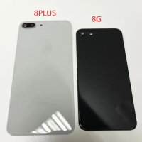 For Apple IPhone 8 Plus 8 8G 8P Glass Back Battery Cover Rear Door Housing Case Back Glass Panel with Camera Frame Lens
