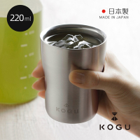 日本下村KOGU 日製18-8不鏽鋼雙層隔熱保冰隨行杯-220ml
