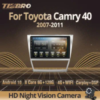Tiebro 2DIN Android10.0 Car Radio For Toyota Camry 40 2007-2011 Car GPS Navigation Som Automotivo Radio 2Din Android Carplay DSP