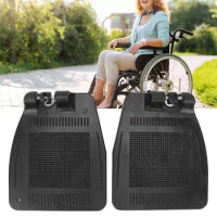 1Pair Wheelchair Footplate Nonslip Foot Pad Pedal Thickened Wheelchair Footrest Pedal Wheelchair Mobility Scooter Parts 19x16cm