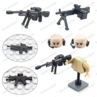 Military Assemble Weapons Building Block WW2 Figures Soldier Equipment Moc Army Special Force Sniper Rifle Model Boy Toys Gifts