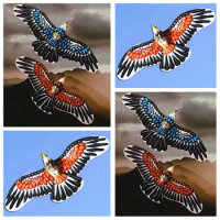 free shipping 92cm hawk kites Chinese traditional hand paint eagle kite can twin-tray decorate kites professional kites ripstop