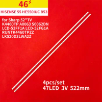 1Set LED Backlight Strip 47 Lamps For Sharp 52"TV K4460TP A0063 S0062DN LCD-52FF1A LCD-52FG1A RUNTK4460TPZZ LK520D3LWA2Z