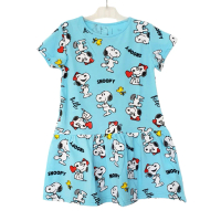Dress anak Snoopy biru muda / Baju anak / COD