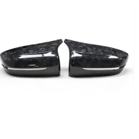 Replacement Rearview Side Mirror Covers Cap For BMW F90 F91 F92 M5 M8 OEM Style Dry Forged Carbon Fiber Casing Shell