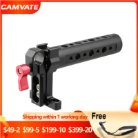 CAMVATE Top Cheese Handle With Standard 15mm Single Rod Clamp &amp; 1/4''-20 Screws For Canon 70D, 80D, 5D MarkIII, Panasonic GH5