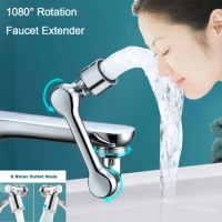 1080° Rotation Faucet Extender Universal Sink Water Aerator 2 Mode Splash Filter Extension Bath Kitchen Tap Water Saving Adaptor