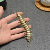 Exquisite Brass Centipede Ornament