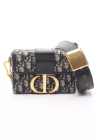 Christian Dior Pre-Loved Christian Dior 30 MONTAIGNE Montaigne oblique Shoulder bag canvas leather l