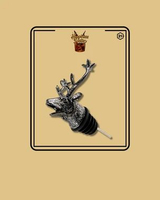 Jager Deer Head Pourer Silver