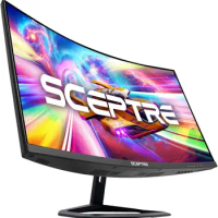 Sceptre 27-inch Curved Gaming Monitor up to 240Hz DisplayPort HDMI 1ms 99% sRGB Build-in Speakers,R1500 Machine Black 2023