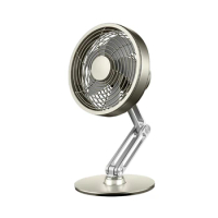 USB Desktop Fan, Convenient Size, 3Wind Speed Table Cooling Fan USB Rechargeable Fan Strong Wind 360°Rotation Fan