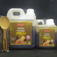 Madu Hutan Akasia Magium  An-nabawy  Premium 1Kg Dan 500 g + Gratis Sendok kayu Cantik 100 % Asli