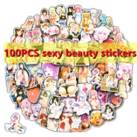 30/50/100 Pakaian Luar Hentai Waifu Stiker Gadis Kelinci Anime Dua Dimensi Stiker Komik Pembantu Loli Seksi Stiker Pria