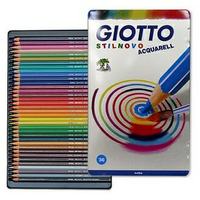 【義大利 GIOTTO】256400  STILNOVO 水溶性色鉛筆 鐵盒 36色/盒