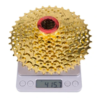 MTB Mountain Bike Bicycle Parts 9s 27s 9 Speed 11-36T Gold Golden 9V Freewheel Cassette K7 11V For M370 M430 M4000 M590 M3000 DH