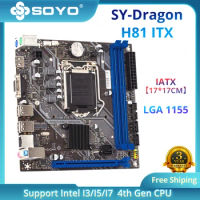 SOYO Full New Dragon H81ITX Motherboard Dual-channel DDR3 Memory USB3.0 M.2 SSD Warranty Intel Motherboard LGA1150 Slot