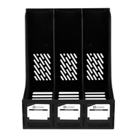 ตราช้าง กล่องเอกสารพลาสติก 3 ช่อง รุ่น 332617 สีดำ