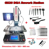 G-820 Universal BGA Rework Station Solder Welding Machine Touch Screen for Laptop Game Board Mobile Phone Repairing 220V 5300W
