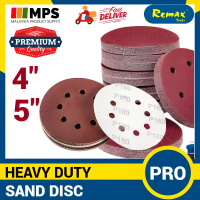 Remax Cakera Pengamplasan Abrasif 8 Hole Red Abrasive Sanding Disc Hook Loop Adhesive Sandpaper Kert