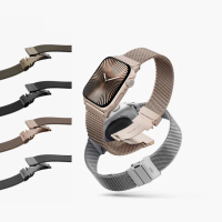 【UNIQ】Apple Watch S10 49/46/45/44mm Dante Pro不鏽鋼米蘭磁扣錶帶