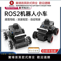 【高品質 超低價】幻爾樹莓派5智能小車ROS2麥輪/阿克曼深度視覺SLAM建圖導航機器人