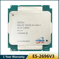 Xeon E5-2696 v3 E5 2696v3 E5 2696 v3 2.3 GHz 18-Core Twenty-36-Thread 45MB 135W CPU Processor LGA 2011-3