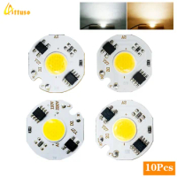 10Pcs/lot LED COB Lamp Chip 3W 5W 7W 10W 220V Led Beads No Need Driver For LED Floodlight Spotlight Accessories Cold Warm White