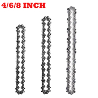 4 Inch 6 Inch 8 Inch Mini Steel Chainsaw Chains Electric Chainsaws Accessory Chains Replacement Mini Electric Chainsaw Chains