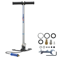 THIITONEE-Hand Pump for Hunting Car and Bike, 4 Stages Stage, High Pressure, Operated Air Pump, 30Mpa, 4500Psi, Hpa Tank
