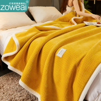 牛奶絨純色毛毯被子冬季加厚款毯子床上用珊瑚法蘭絨春秋蓋毯冬天