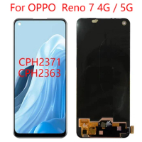 TFT For OPPO Reno7 CPH2363 LCD Display Touch Screen Digitizer Assembly Replacement For OPPO Reno 7 5G CPH2371 Screen 6.4" AMOLED