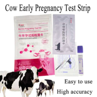 Professional Bovine Cow Serum Testing Pregnancy Rapid Test Paper Cattle Early Pregnant Strip 90% Accurate Ranch Pasture Farming