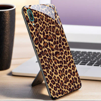 เคสโทรศัพท์, สำหรับ Honor Y7 Pro 2019, ลายเสือดาว, กระจกมันวาว, ฝาหลังกันกระแทก, รายการของขวัญ