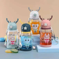 Baru Botol Tanduk Rusa BPA Free Botol Minum Anak Sedotan Tali Tanduk Rusa