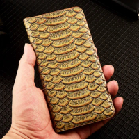 Python Genuine Leather Case For Realme 5 6 7 8 9 10 11 Pro Plus X XT X2 X3 SuperZoom 3D Business Phone Cover Cases