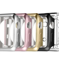 200pcs 360 Degree Slim Watch Cover for Apple Watch 3/2/1 42MM 38MM Case Soft Clear TPU Screen Protector for iWatch 4 44MM 40MM